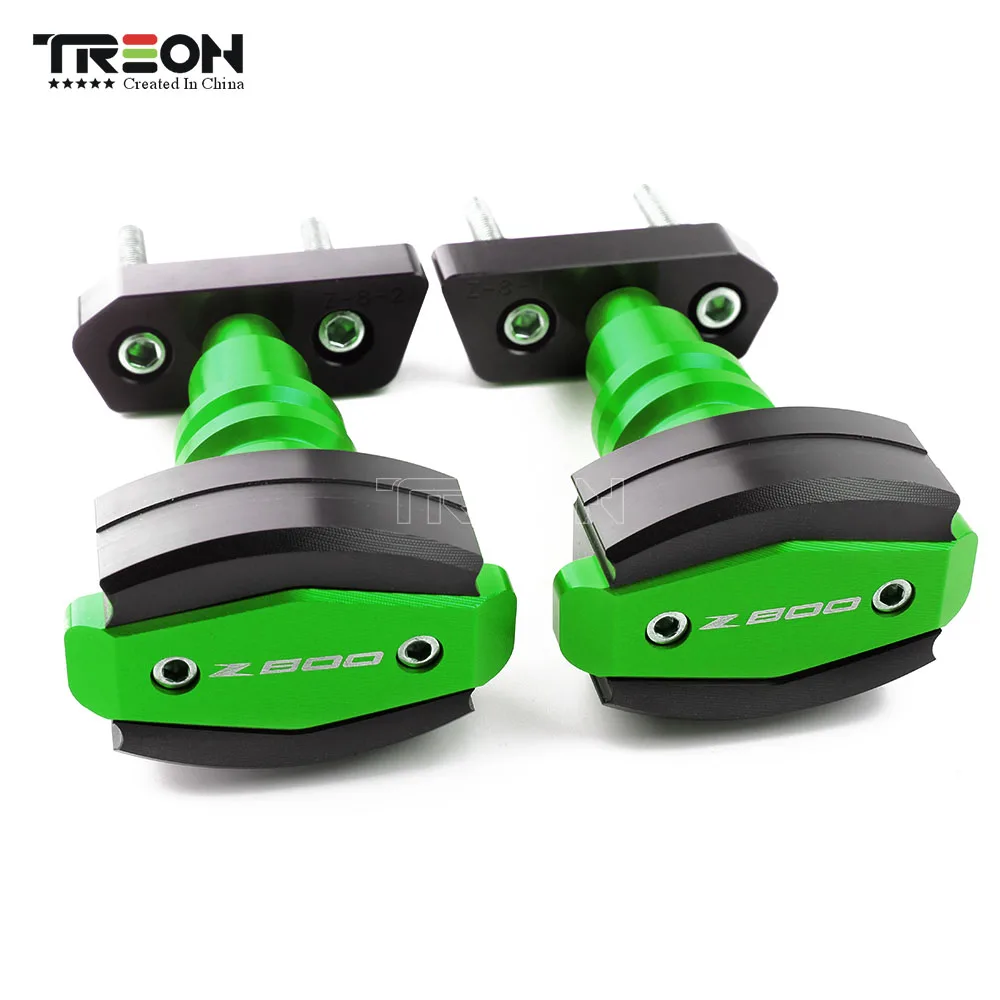 Алюминиевые зеленые аксессуары для мотоциклов KAWASAKI Z800 Z 800 2013 2015 CNC рамка с