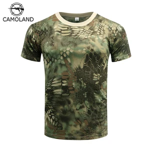 Камуфляжная футболка для мужчин и женщин, быстросохнущие дышащие колготки, армейская тактическая футболка, компрессионная футболка для фитнеса, летнее боди