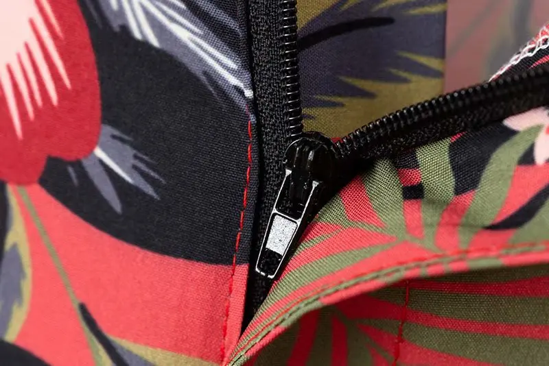 

Lanbaiyijia Newest vintage floral women wide leg pants pockets zipper fly design women pants casual summer full length trousers