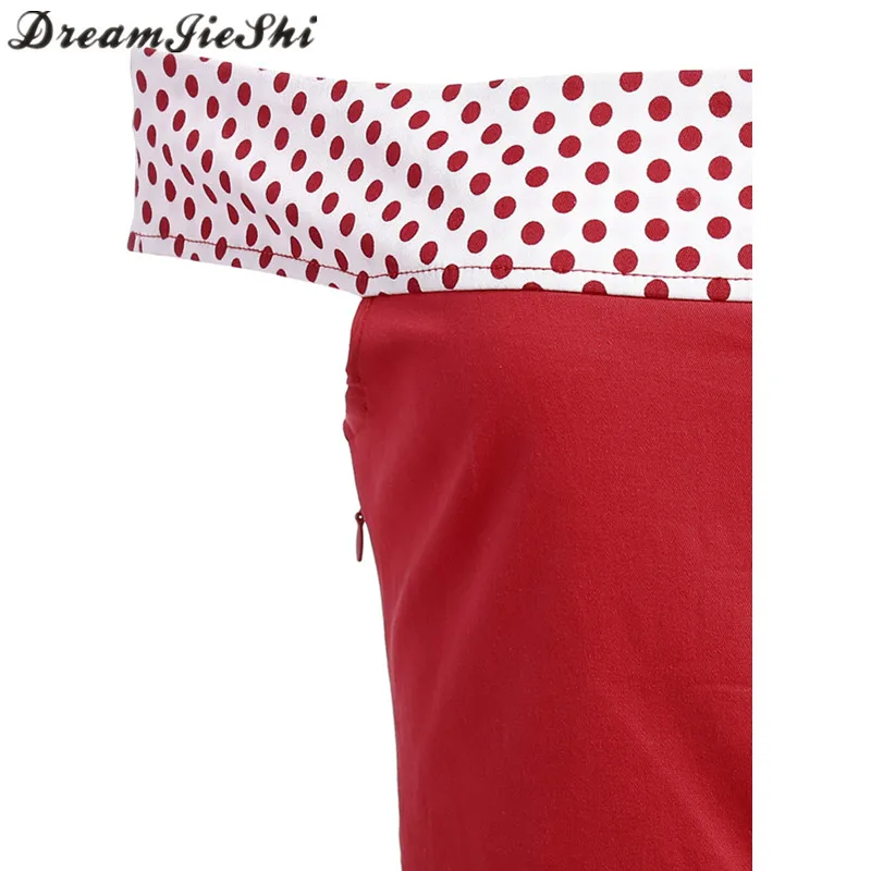 Dreamjieshi женские летние платье Сексуальная с плеча Ruffled Slash Средства ухода за кожей