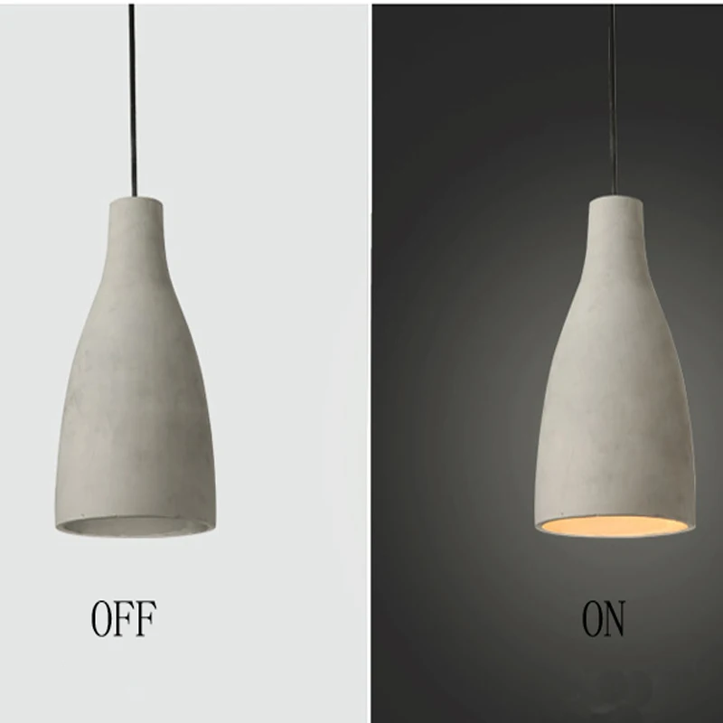 Промышленный ретро подвесной светильник для помещений из цемента старинного