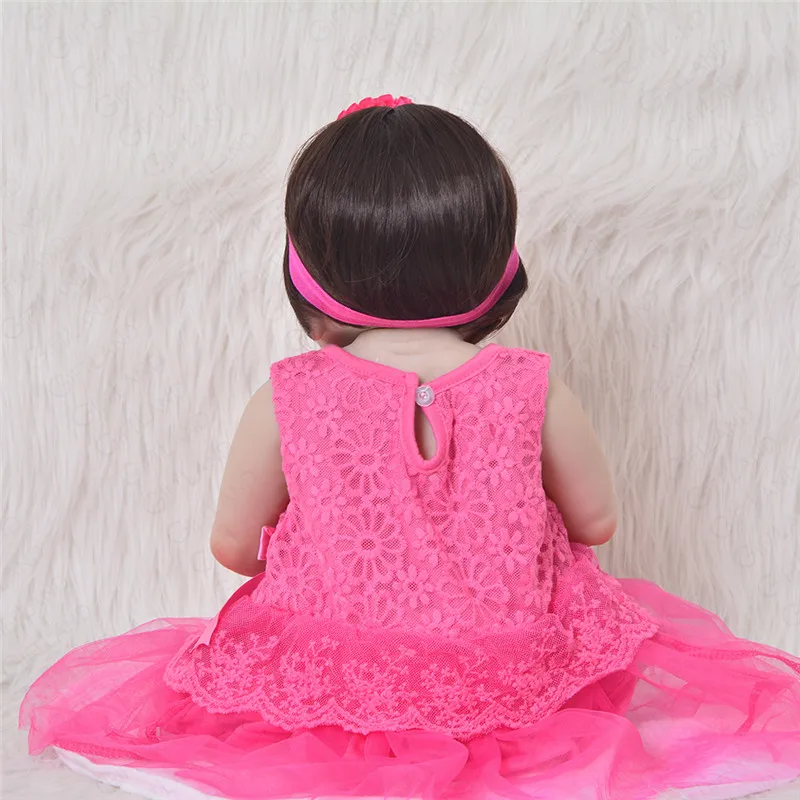 2019 Reborn Baby Doll полная силиконовая Виктория Boneca новорожденная принцесса Bebe Corpo De Inteiro