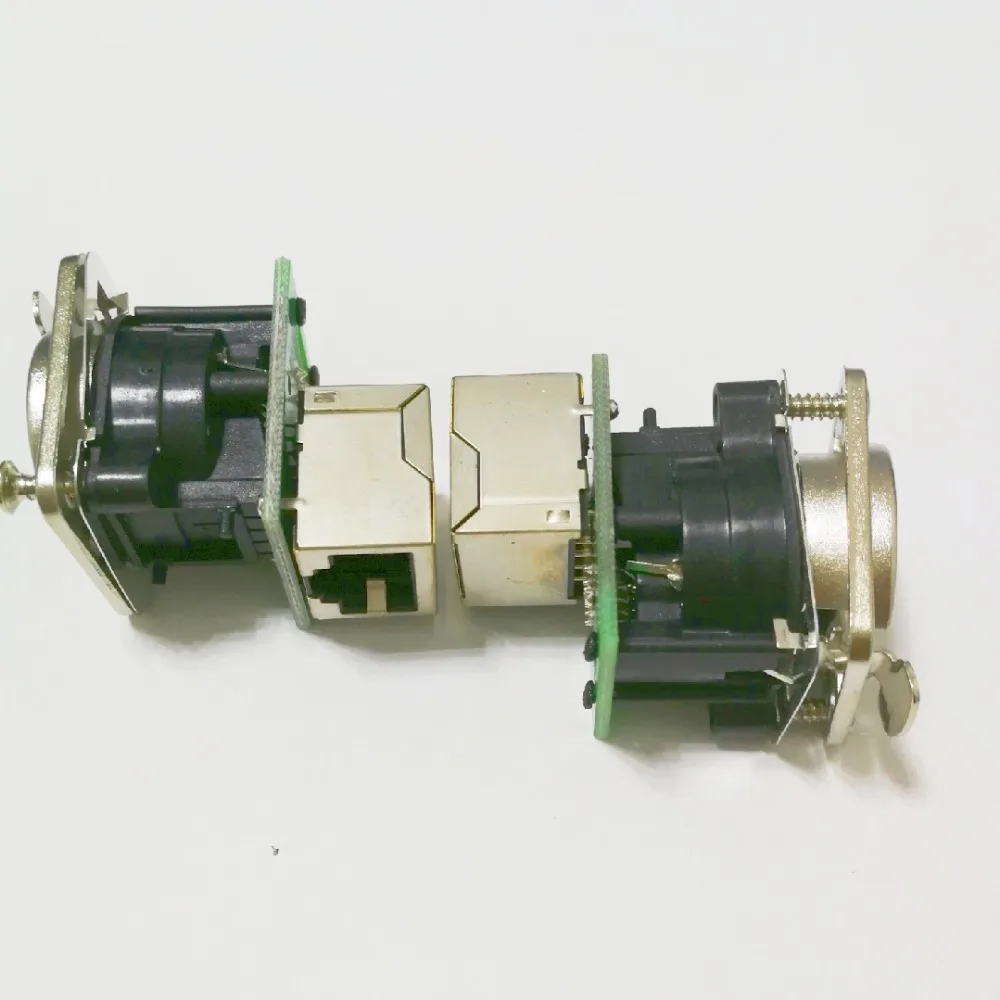 10 шт./лот D Type NE8FDP Ethercon RJ45 Feedthru Series монтажный разъем для монтажа на