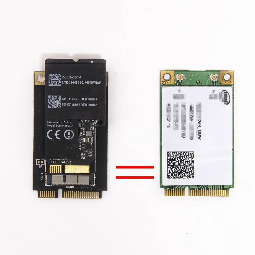 Мини адаптер PCI E преобразователь для BCM94360CD/BCM94331CD BCM94360CD/BCM94331CD|mini pci-e adapter|pci-e mini
