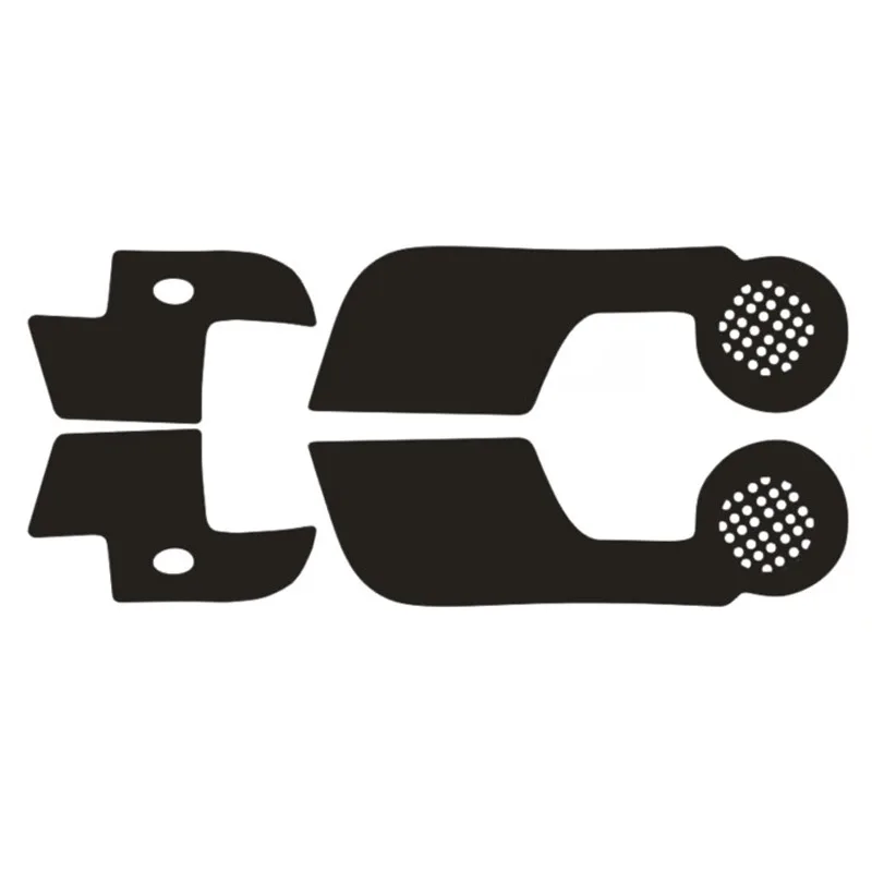 4 шт. внутренние 3D карбоновые двери боковые края Противоударная защитная