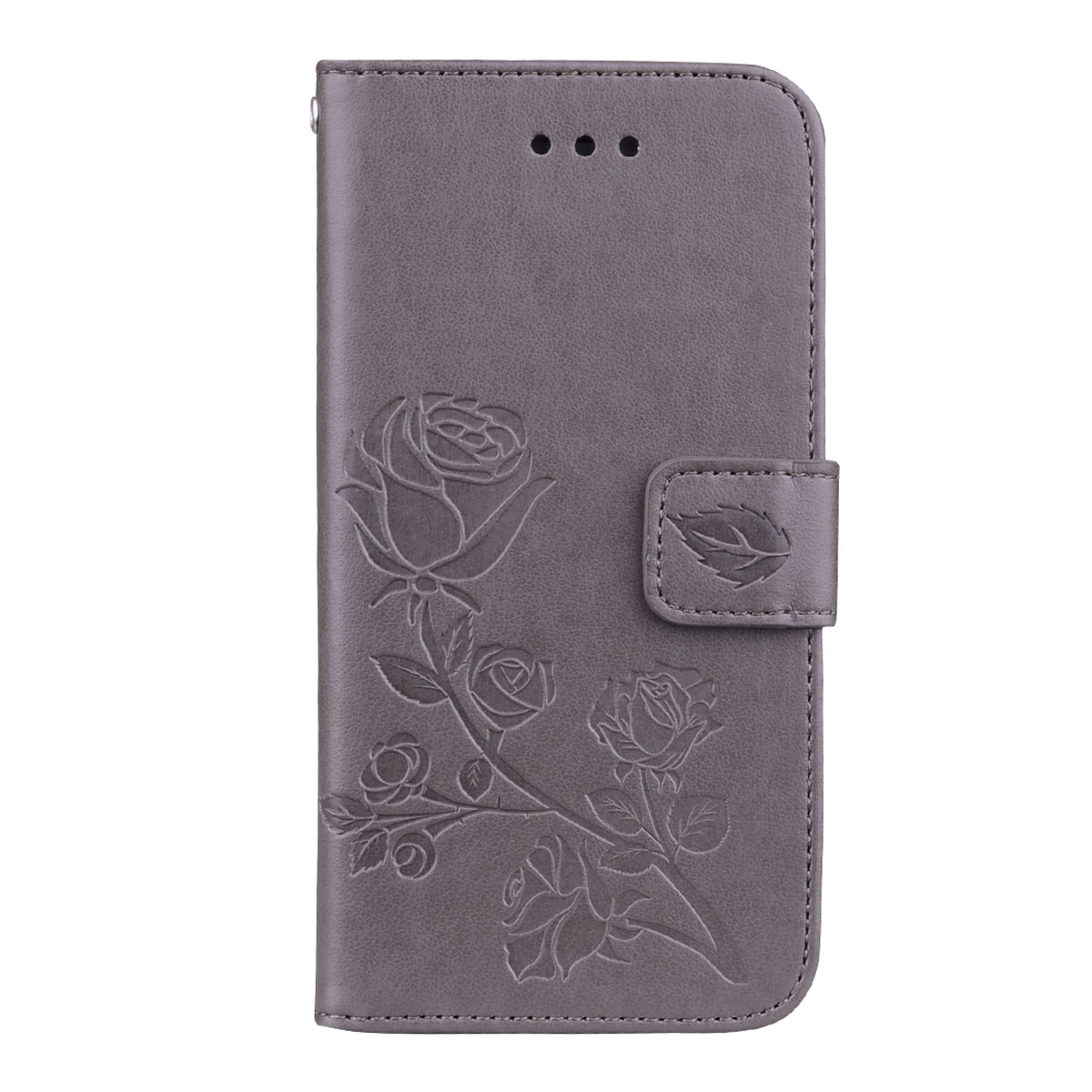 Grey Выбитым рельефным цветком кожаный бумажник чехол для samsung Galaxy A3 A5 J1 J3 J5 J7 J530 J730 ЕС G530 S7 край S8 Плюс обложка книги - Цвет: Grey