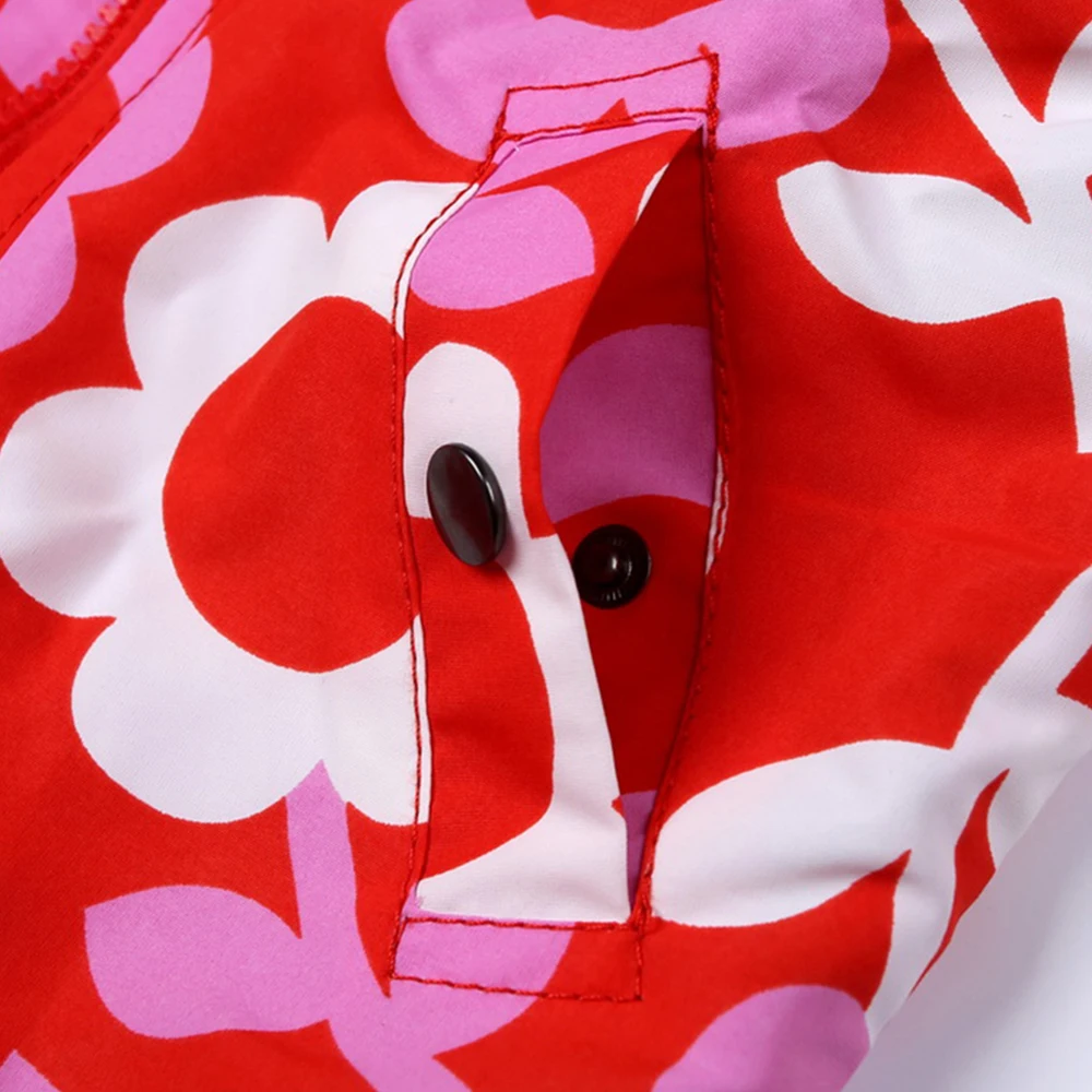 M30 Spring Autumn Fashion Big Flowers Thin Coat Child tops Padded Lining Jacket Hoodies Keep Warm Tops Outwear Girl | Детская одежда и