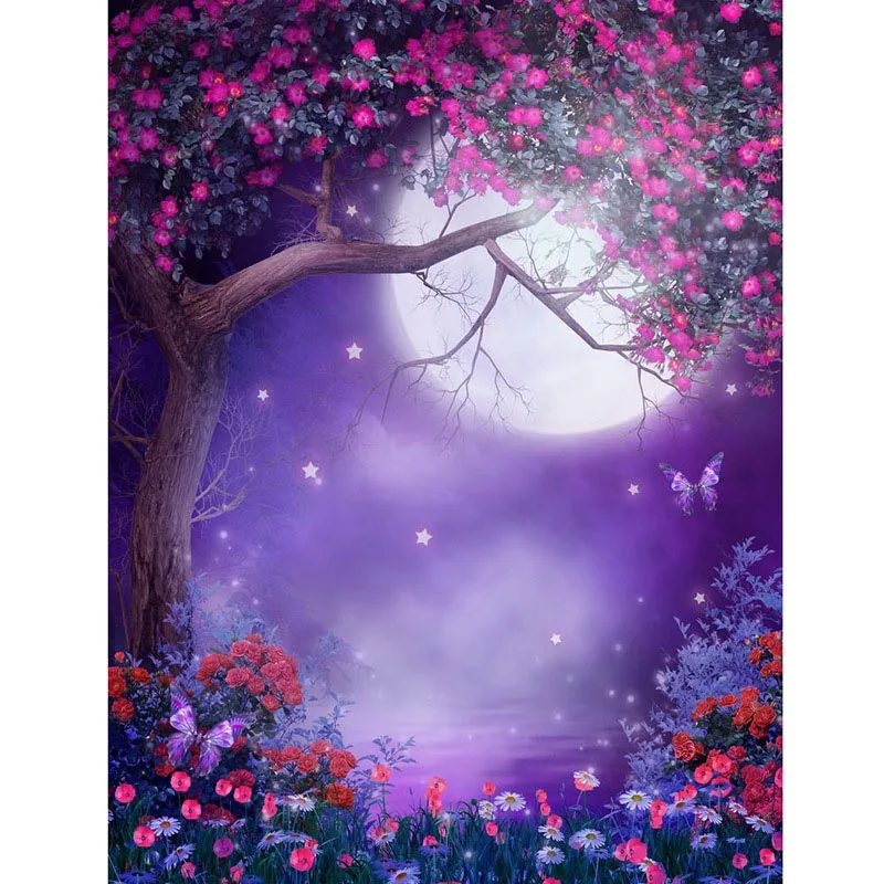 Луна Алмазная картина цветы дерево мозаика пересечение стежка сценическая