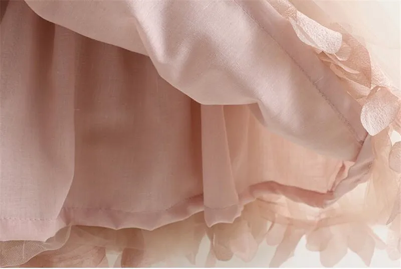 BibiCola Girls Dress Kids Applique Princess Summer Children Party Cool Print Cute Sleeveless Small | Детская одежда и обувь