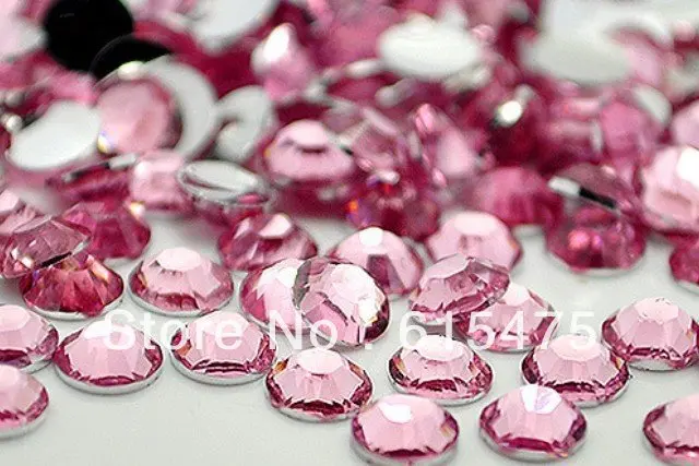 

6mm Pink Color SS30 crystal Resin rhinestones flatback,Free Shipping 10,000pcs/bag