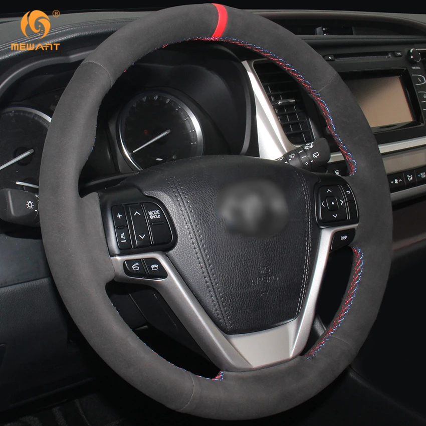 MEWANT черная замша для Toyota Highlander 2015 2016 2017 Sienna 2015-2017 аксессуары интерьера запчасти |