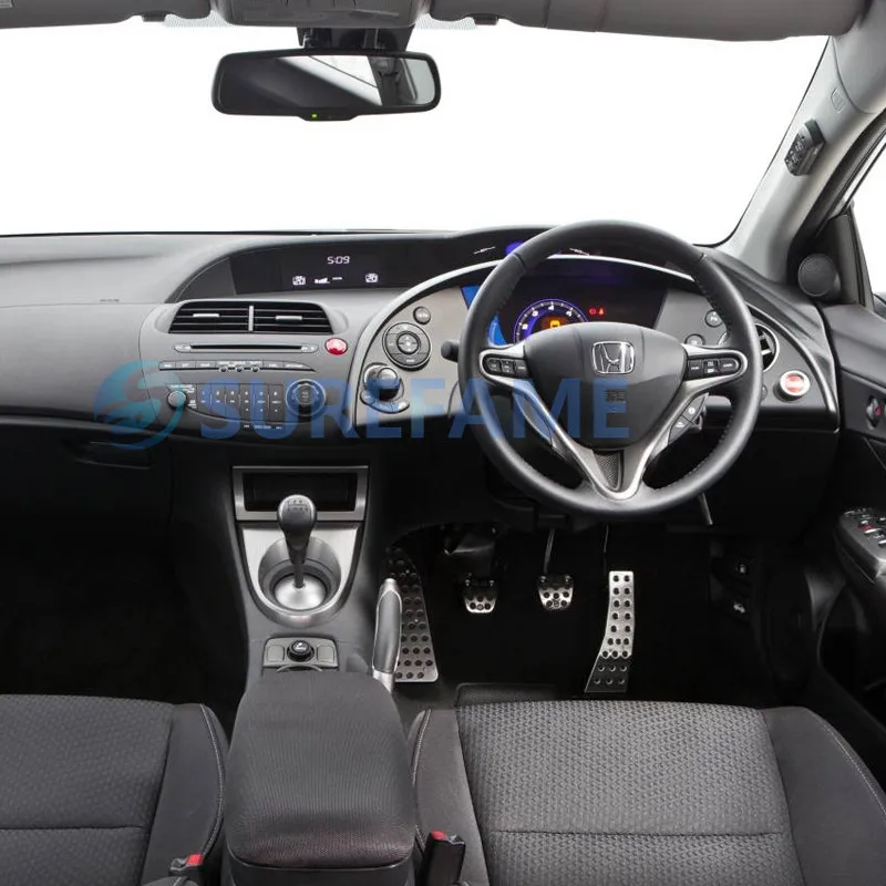 Двойная 2 Din Автомобильная Накладка для Honda Для Civic FN RHD с проводным жгутом антенна стерео тире монтажный комплект Стайлинг отделка аудио панель