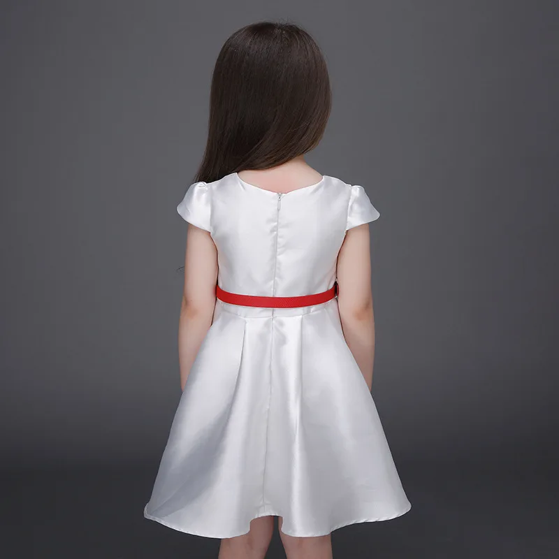 Retail 2016 Floral Summer Print Girls Dresses Toddler Vestidos Kids Clothes Bandage Tutu Party De Festa Flower Princess Fashion | Детская
