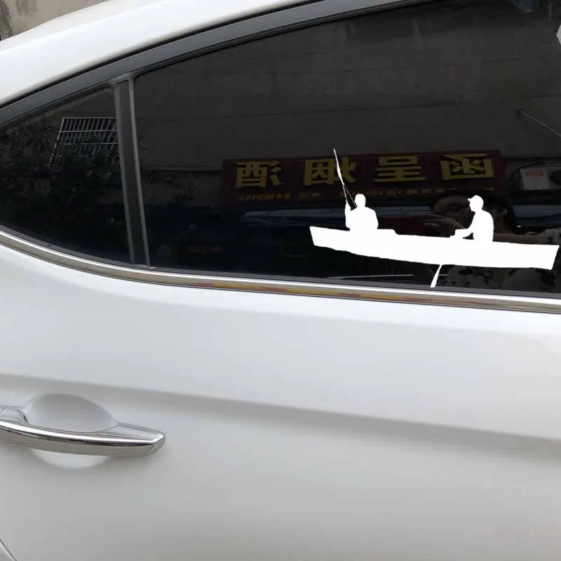 YJZT 15 см * 8 3 Автомобильная наклейка для каноэ рыбалки байдарка Автомобиля