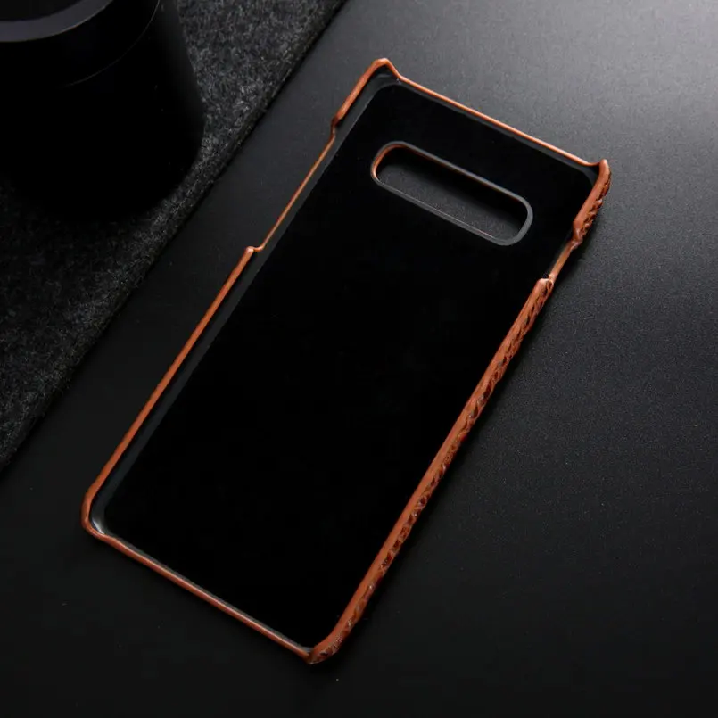 Чехлы для телефонов samsung Galaxy S10 Plus Funda подлинное покрытие для samsung Galaxy S10 чехол с узором головы крокодила чехлы из воловьей кожи