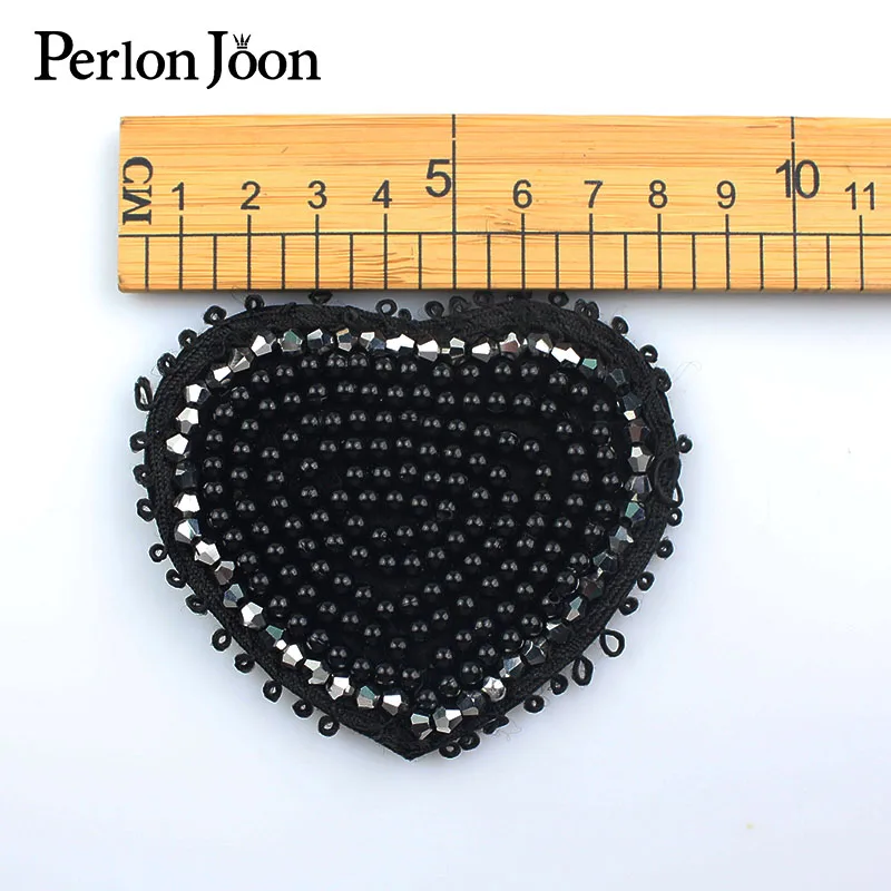 1pcs Handmade crystal beaded Patches Brooch Epaulette DIY sew on clothing decoration rhinestone sequins applique shoes SG009 | Дом и сад