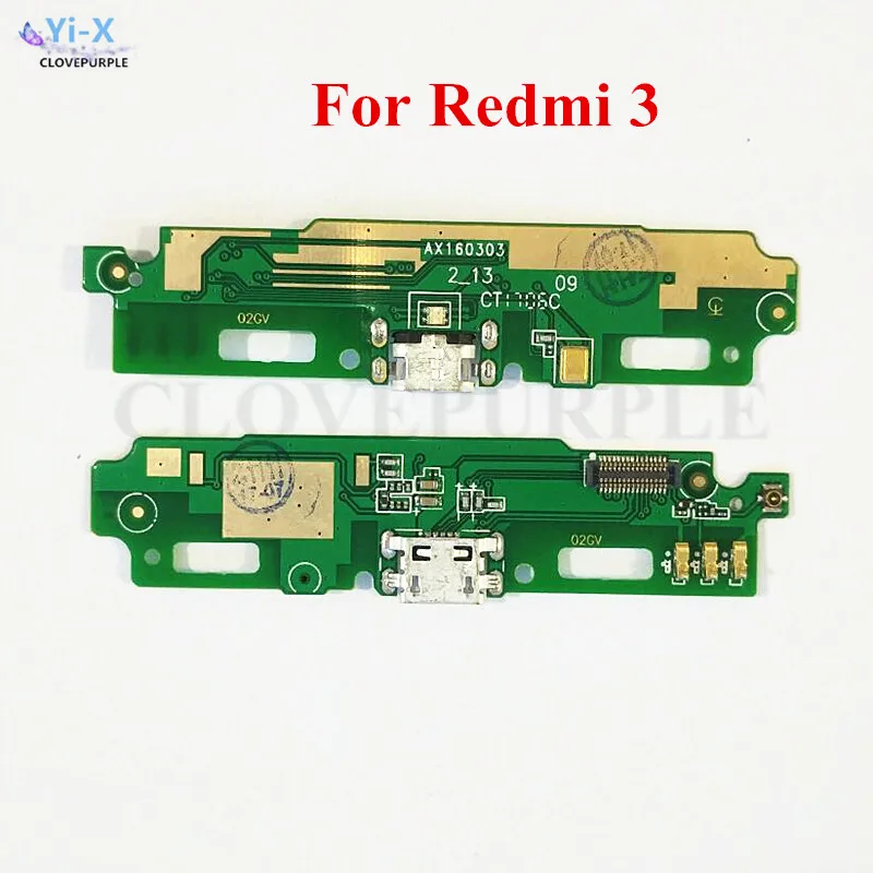 

10PCS/Lot USB Dock Connector Charging Port Board Flex Cable for Xiaomi Redmi 3 Replacement Parts