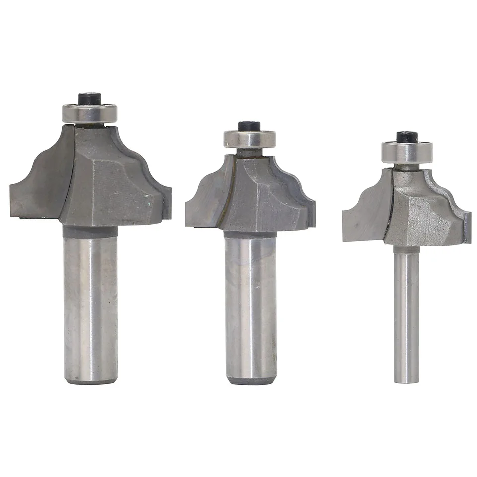 1 шт. 1/4 &quot1/2&quot хвостовик классический волнистый край литье с подшипником