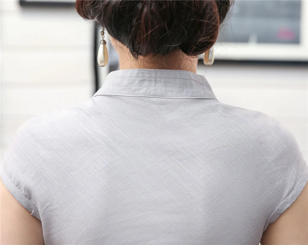 Шанхай история новая распродажа традиционные китайские топы без рукавов cheongsam