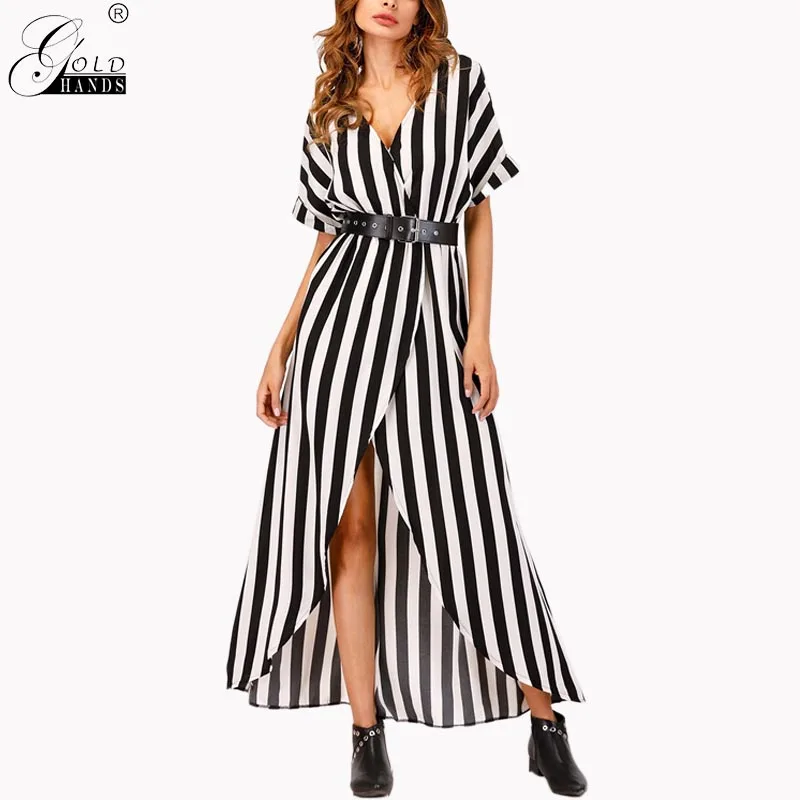 Женское пляжное платье золотистого цвета с v-образным вырезом асимметричное