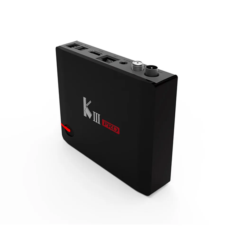 ТВ приставка KIII PRO Android 7 1 4K комбо DVB S2 android T2 3 ГБ 16 Восьмиядерный Amlogic S912