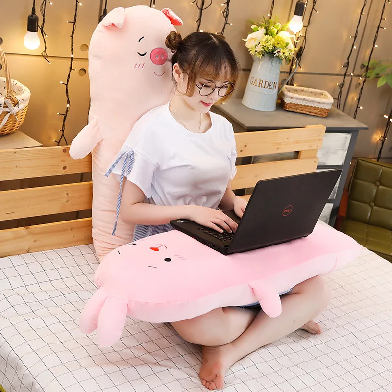 Washable Cartoon Plush Animals Long Stuffed Sleeping Leg Pillows Bunny Mouse Bear Dog Pig Kids Adults Overnight Toy 70/100cm