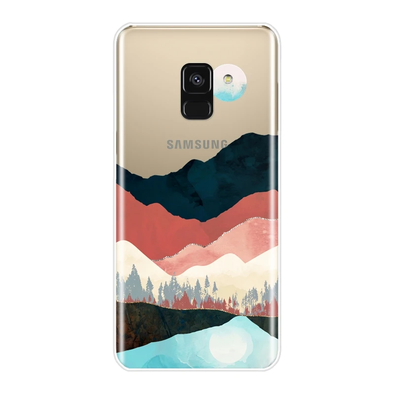 Мягкий чехол для телефона Mountain Sun силиконовый Samsung Galaxy A6 A8 Plus 2018 A5 A7 A3 2016 2017|Бамперы|