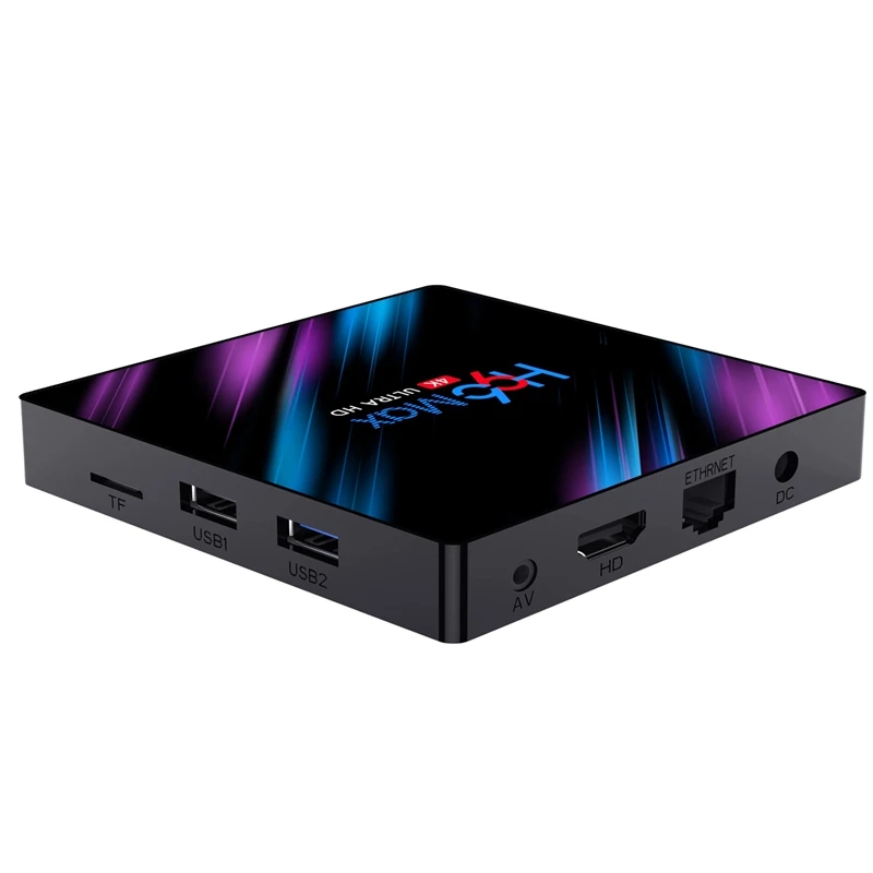 ТВ приставка H96 с четырехъядерным процессором Amlogic Rk3318 Android 9 0 64 битным экраном Wi Fi