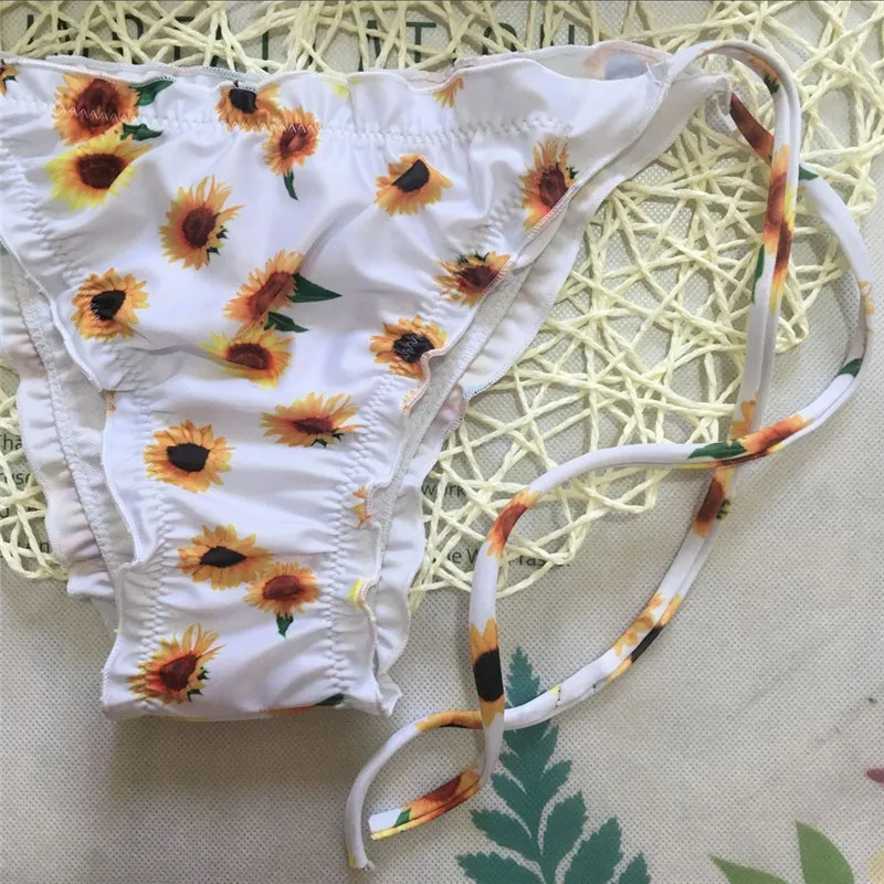 Womail 2018 Новое поступление SummerSexy бикини комплект Для Женщин Подсолнечника