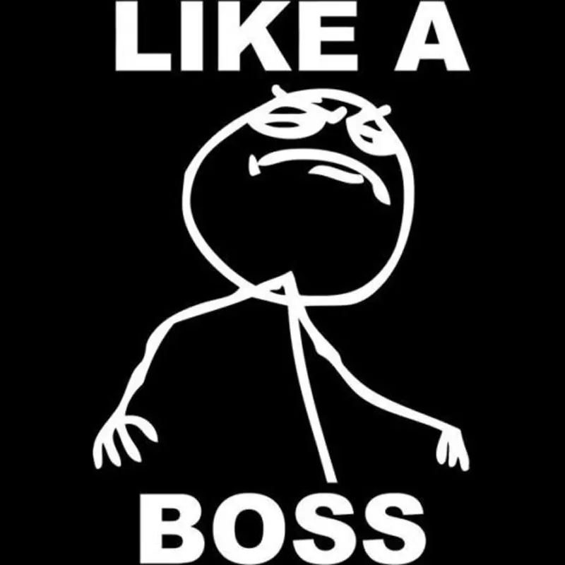 10 5 см * 15 2 как Boss Meme JDM виниловые автомобильные наклейки Стайлинг Аксессуары