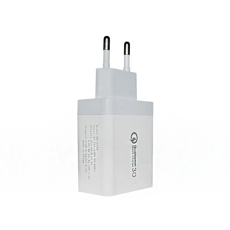 Универсальное быстрое зарядное устройство с 3 портами QC 0 30 Вт USB для iphone 7 8 ipad Samsung