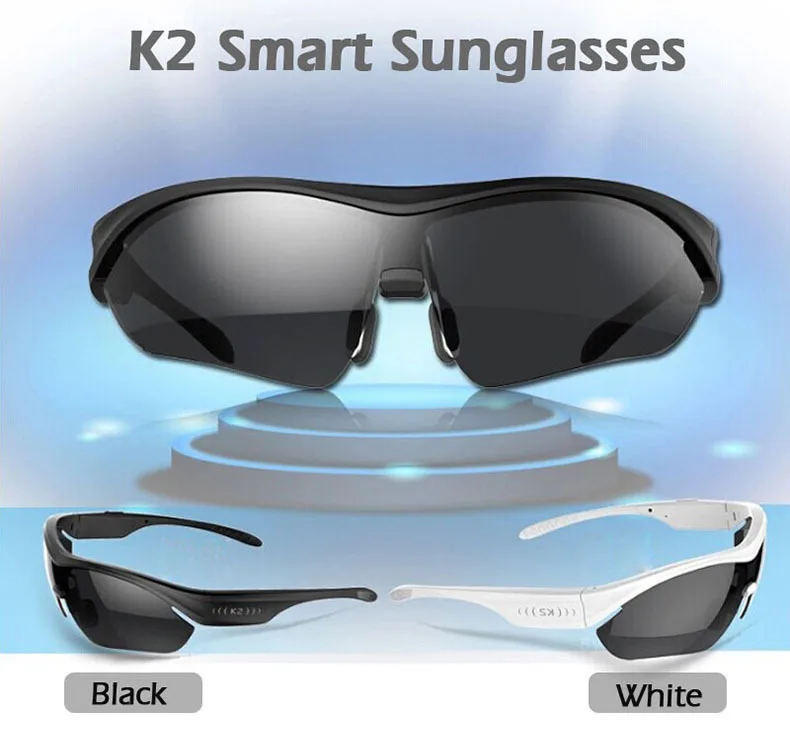 K2 Smart Touch Polarized Sunglasses Bluetooth 4.0 Stereo Headphone Headset Voice Control w/ Mic For iPhone Samsung LG Xiaomi HTC |