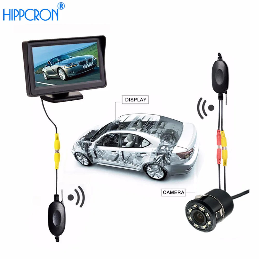 2 в 1 комплект для автомобильной системы парковки беспроводной 4 3 &quot настольный TFT