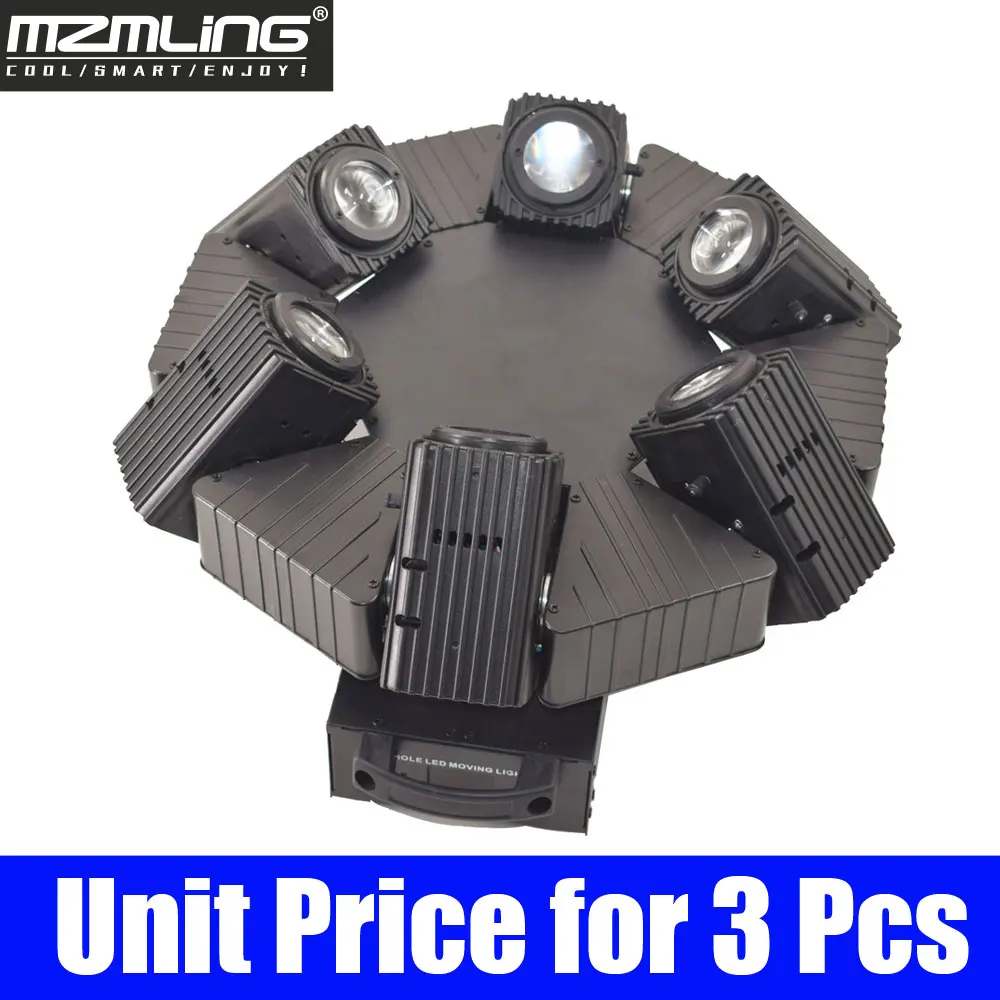 Led 6x10 Вт RGBW 4в1 луч светильник DMX512 4 головки движущийся головной светильник DJ/бар/вечерние/шоу/сценический светильник Led сценическая машина - Цвет: Unit Price for 3 Pcs