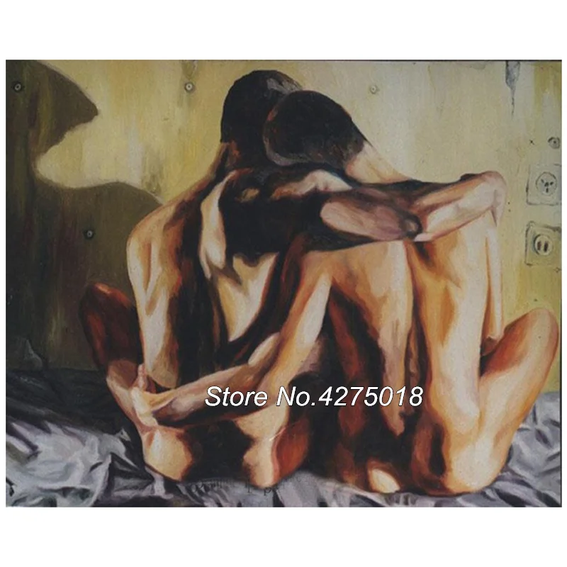 5D сделай сам вышивка крестиком алмазная живопись пары геев полноэкранная