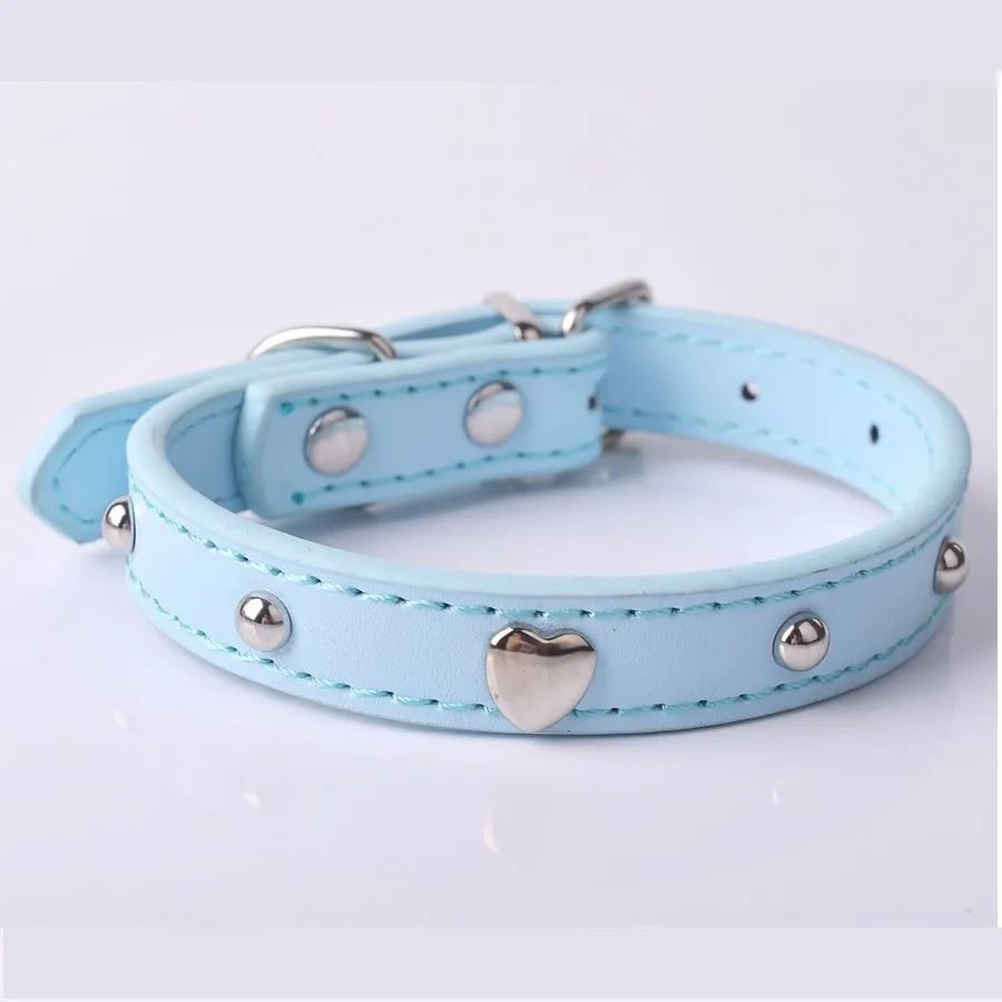 ошейники для собак все Pet Puppy ошейник розовый цвет Cat Цепочки и ожерелья Bling Сердце