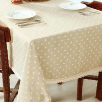 hbz21 flower tablecloth daisy cover cloth linen natural funky pastoral floral fabric rectangle squre beige napkin chrysanthemum