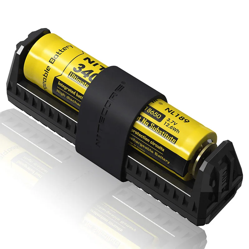 F1 Оригинальное зарядное устройство NITECORE F1 Батарея Зарядное устройство 5V 1A с эффектом приближения c зарядкой Micro-USB Смарт Мощность банка для батарей Li-Ion(литий-ионных батарей IMR 26650 18650 10440 14500 батареи h15 - Цвет: F1