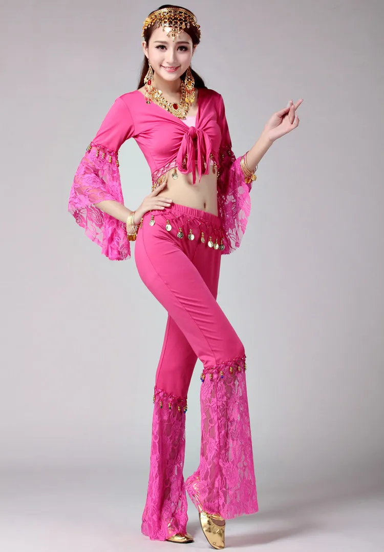 2 шт. костюм для танца живота Болливуд кружевной Египетский индийское платье