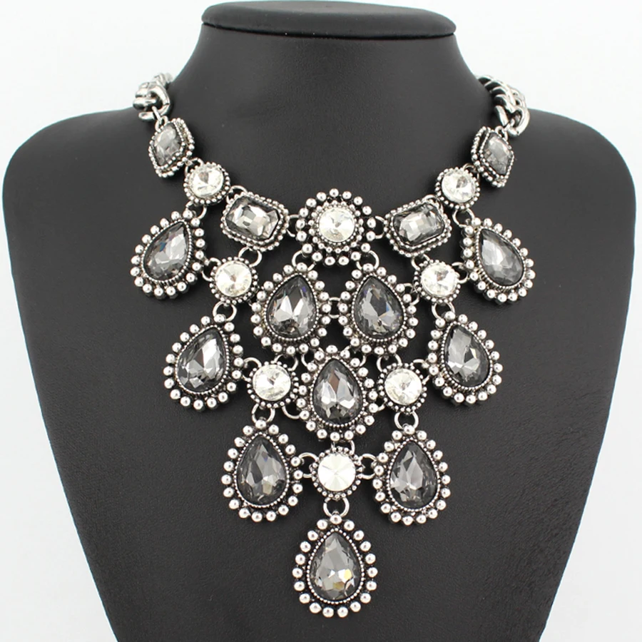 Модные Винтажные античные ожерелья в стиле &quotРетро&quot с каплями воды