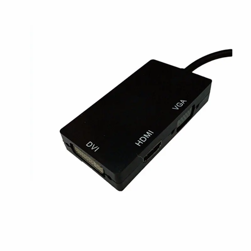 3 в 1 Mini Display Port DP To HDMI VGA DVI кабель адаптер конвертер для Apple Macbook Microsoft Surface Pro |