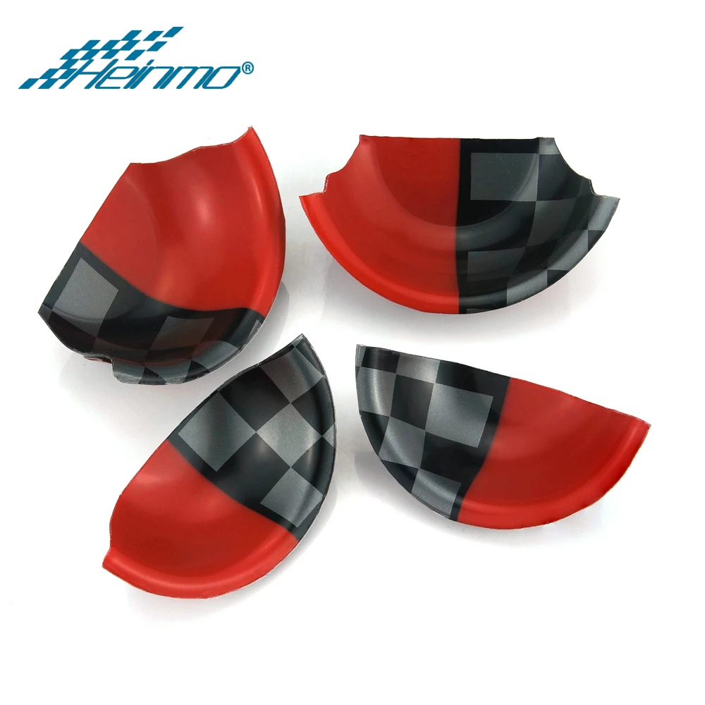 4PCS JCW Для MINI Cooper F56 F55 F54 F60 Clubman Countryman Автомобильная внутренняя дверная ручка декоративная крышка наклейка для MINI Cooper аксессуары - Название цвета: 4PCS JCW