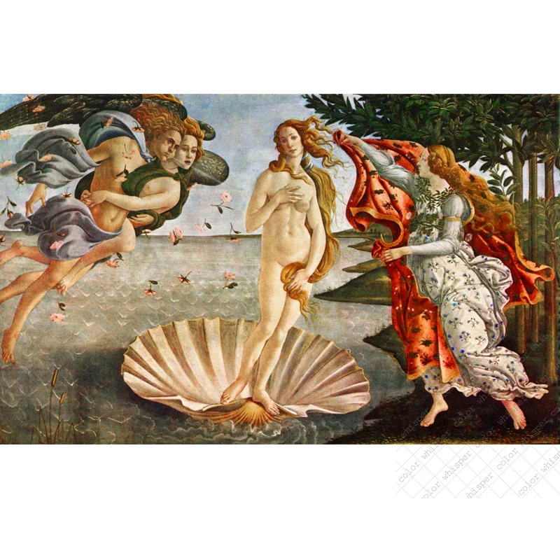 Full Square Drill Diamond Painting&quotThe Birth of Venus&quotDaimond Painting Rhinestone Cross Stitch Crystal Mosaic LE00256 | Дом и сад