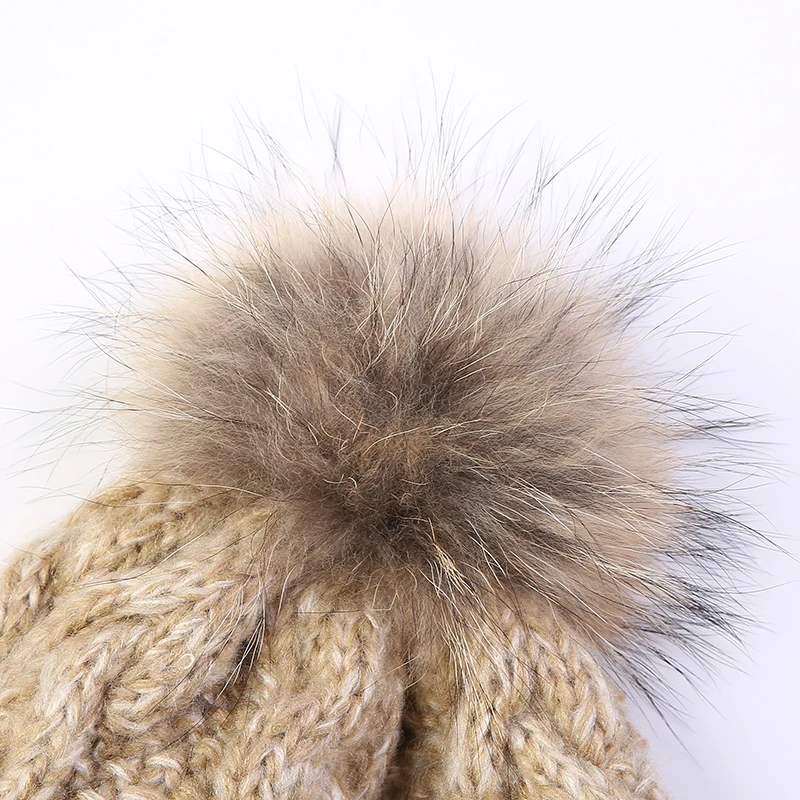 

winter hats for women beanie girls 2018 hat with pompom autumn knitted hat for women's rabbit balaclava cap Skullies crocheted