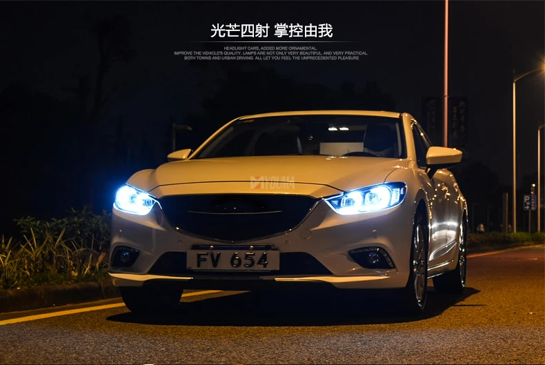 Автомобильный Стайлинг для Mazda ATENZA фара в сборе C ангельские глазки- для ATENZA bi xenon объектив h7 xenon