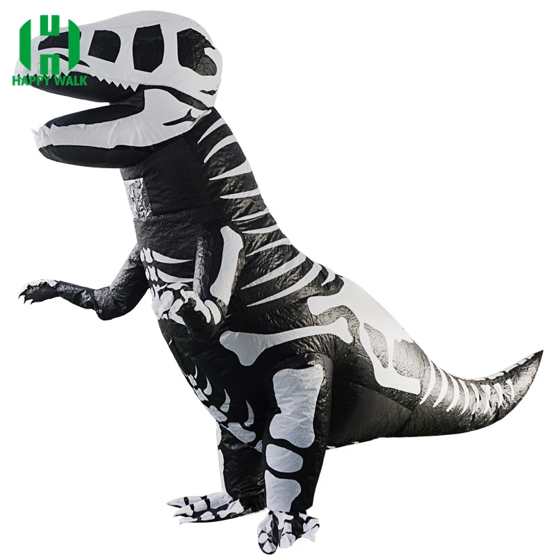 Праздничный карнавальный костюм динозавра надувной T-Rex забавные вечерние платья