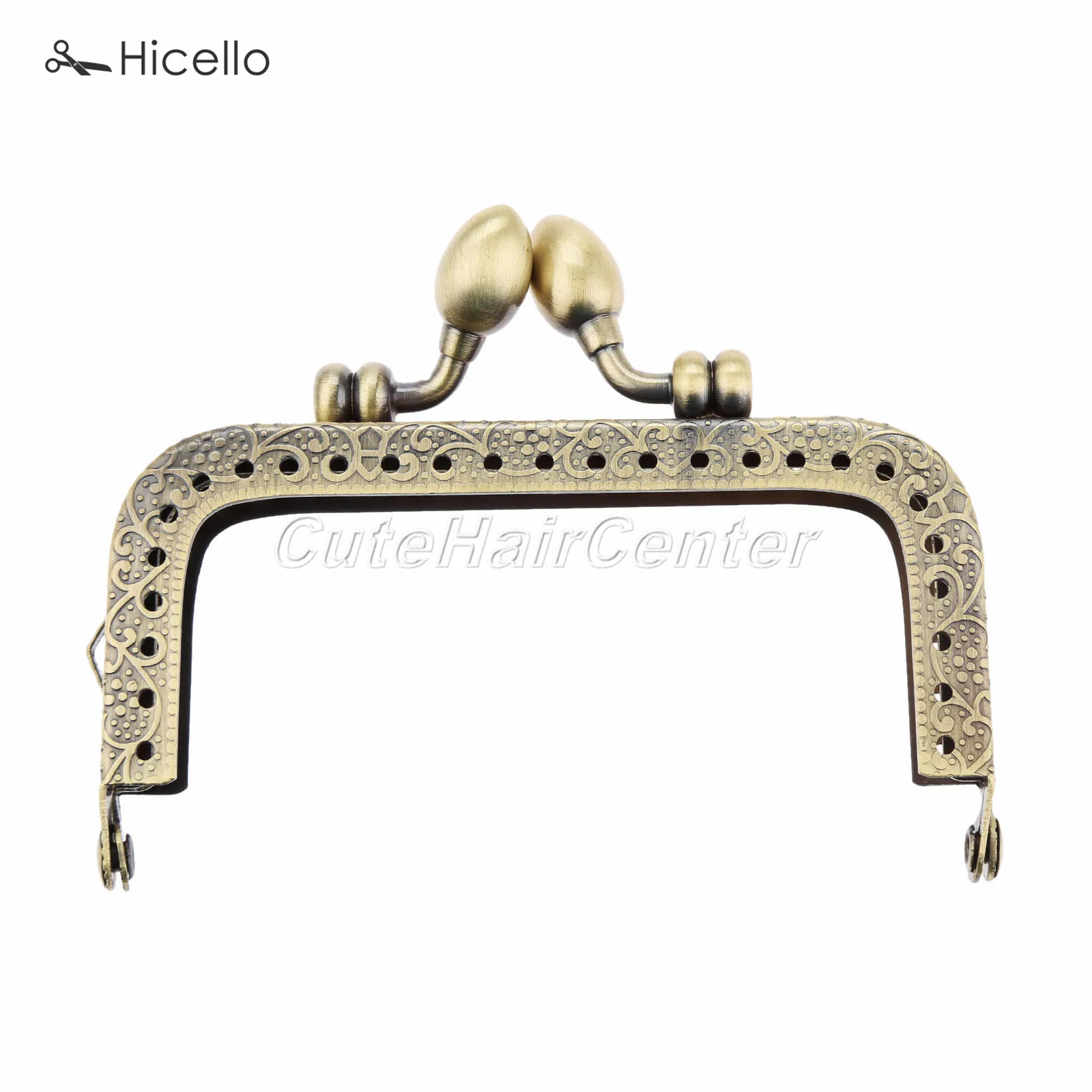 2 шт. квадратная бронзовая ручка для сумок кошельков чехлов застежек Kiss 6 размеров