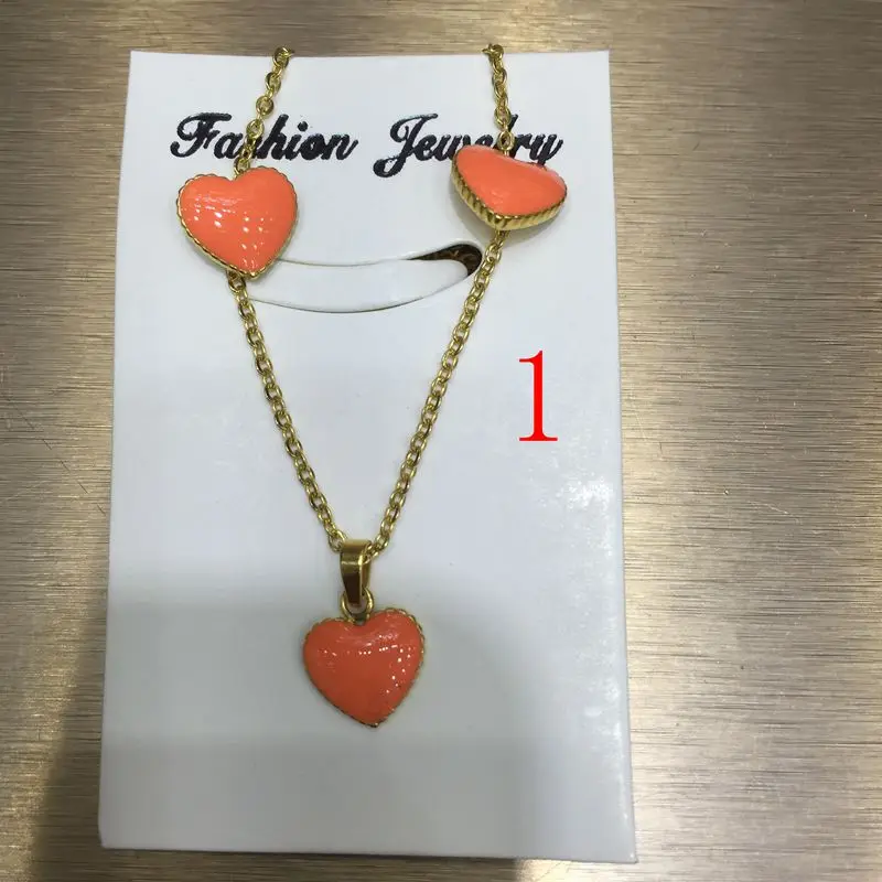 Mother's Day gift Valentine's Christmas Fashion Jewelry Sets stainless steel set for woman Earrings and pendant | Украшения и