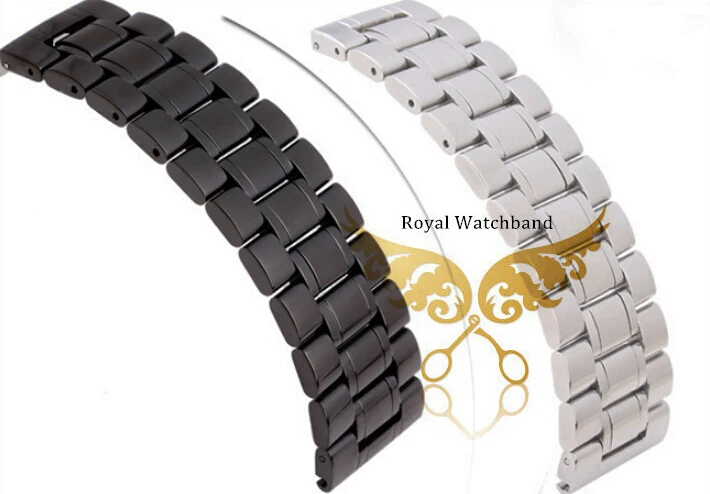 Мужские репликаторы из нержавеющей стали черный/серебристый цвета 18/20/22/24/26/28/30 мм