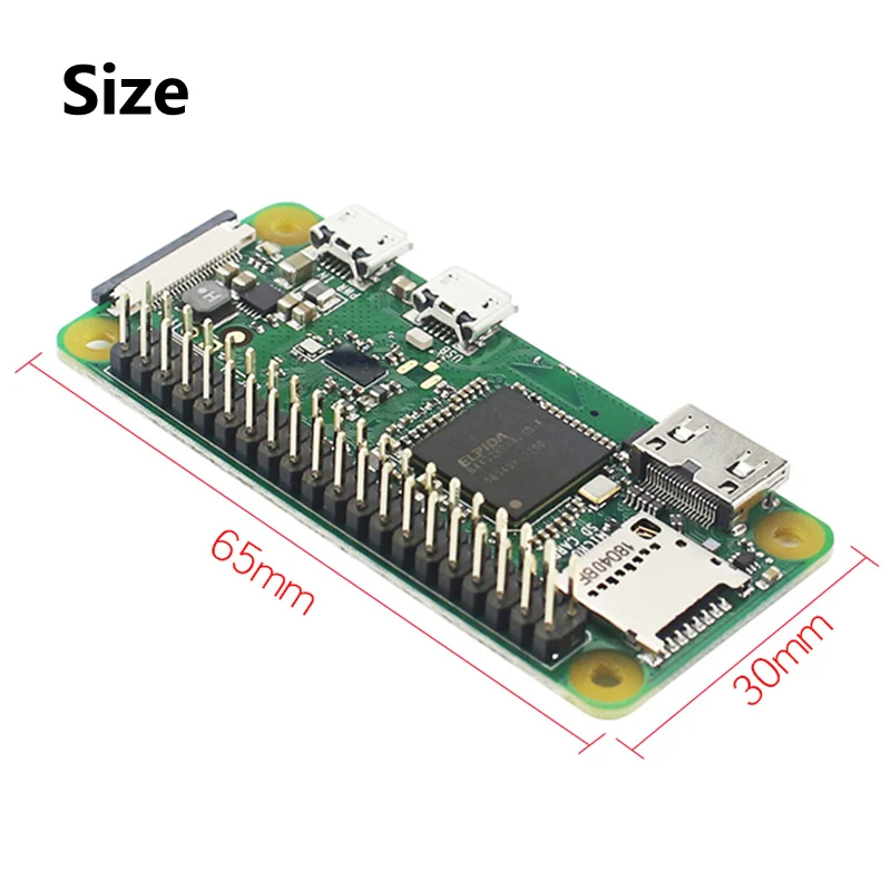 Raspberry Pi Zero WH 1 ГГц 512 МБ ОЗУ встроенная беспроводная плата Wi Fi и Bluetooth с 40